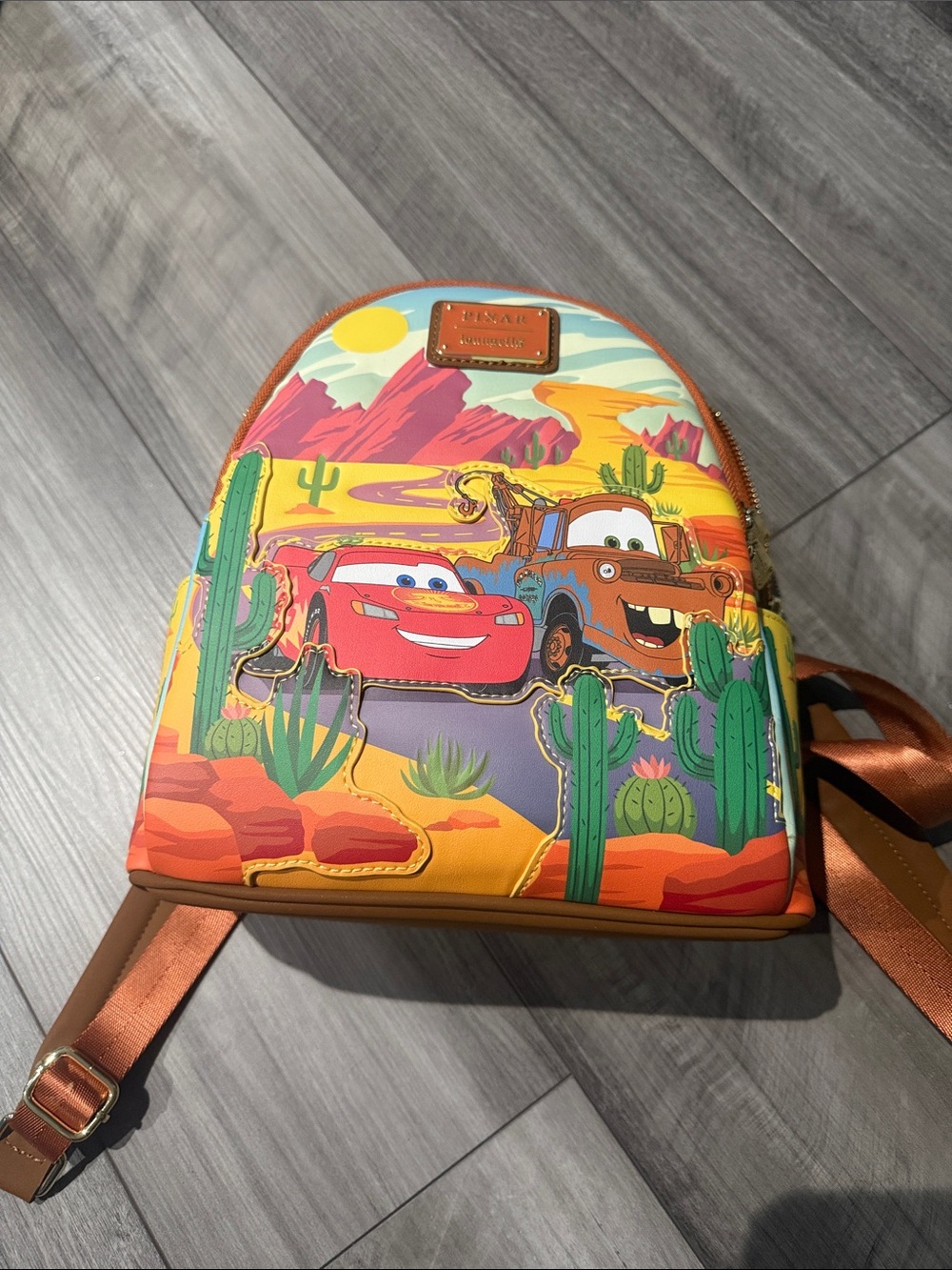 Loungefly Multicolor Cars Desert Mini Backpack
